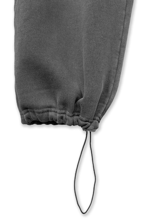 LOGO WASHED SWEAT PANTS -CHARCOAL-